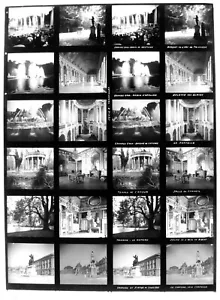 Versailles.Plaque Educa 6.Stereo.Château.Trianon.Fontaines.12 Vues Photos/verre. - Foto 1 di 4