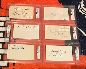 Chicago Bears Index PSA signed lot Halas Nagurski Grange Kopcha McAfee Lujack - Picture 1 of 1