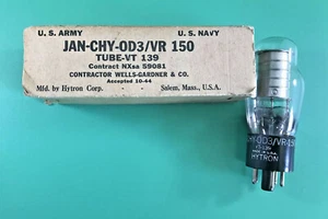 HYTRON JAN-0D3/VR150 VINTAGE ELECTRON TUBE MADE IN U.S.A. - Picture 1 of 6