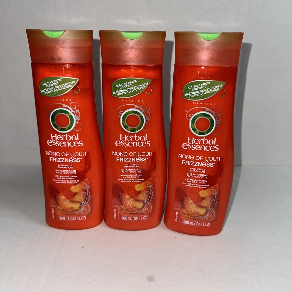 Lot of 3 Herbal Essences None of Your Frizzness Shampoo  Bottles DISCONTINUED - Image 1 of 1