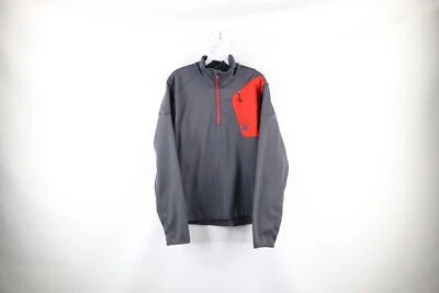 Spyder Mens M Spell Out Spider Logo Outlaw Half Zip Fleece Pullover Sweatshirt - Image 1 of 4