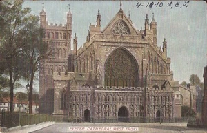 Exeter Cathedral - ENGLAND - 1910 - Picture 1 of 2