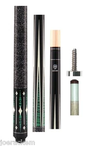 New McDermott Lucky L28 or L 28 - Black Pool Cue - 13.00mm - Linen Wrap - Picture 1 of 3
