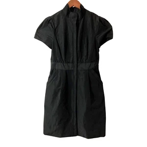 BCBG MAX AZRIA Black Zip Polyester TAFFETA Dress SIZE 4 (VVV6D403-001 509) NVT - Picture 1 of 11