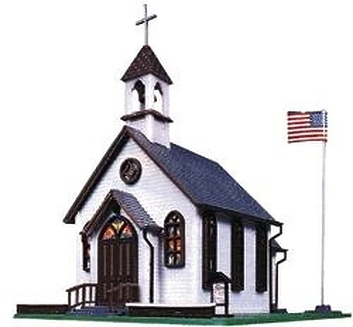 Life-Like Town Church Kit - Model Train Building - HO Scale - #1350 - Image 1 of 1