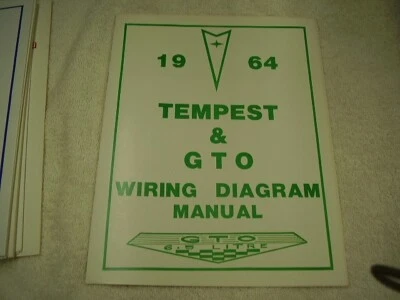 1964 PONTIAC GTO TEMPEST   WIRING DIAGRAM MANUAL - Image 1 of 2