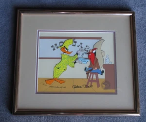 Chuck Jones "Daffy Sherlock & Yosemite" LE (#205/500) Hand-painted Cel, Signed - Picture 1 of 2
