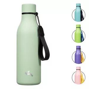 Insulated Water Bottle With Strap18 Oz Double Wall Stainless Steel Vacuum Bottle - Picture 1 of 7