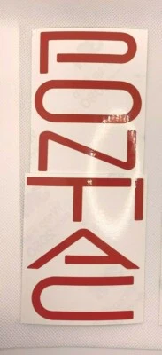 Calcomanía roja con superposición de letras traseras Pontiac Firebird/Trans AM Foto 1 de 4