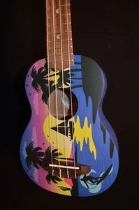 Luna Kauwela Soprano Acoustic Ukulele w/ Gig Bag - Free Shipping! - Picture 1 of 7