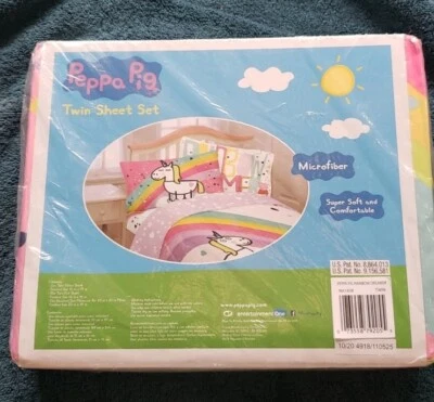 Nuevo juego de sábanas gemelas Peppa Pig para niños Foto 1 de 2