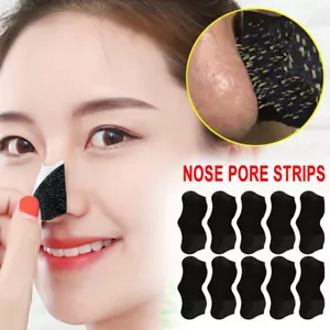 Blackhead Remover Nose Face Mask Strips x10 Black Head Pore Acne Clean S4 - Picture 1 of 7