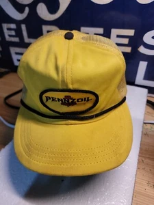 Gorra Sombrero Vintage Plant Bill Años 90 Pennzoil Malla Ajustable Snapback - Imagen 1 de 12