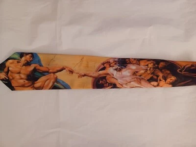 MICHELANGELO ARTE HOMBRE NOVEDAD VESTIDO CORBATA CREACIÓN DE ADAM 1994 RALPH MARLIN Foto 1 de 4