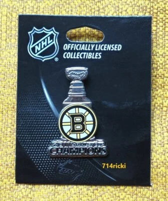 2011 Stanley Cup Final Trophy Champions Boston Bruins Collectible Pin NHL - Image 1 of 2