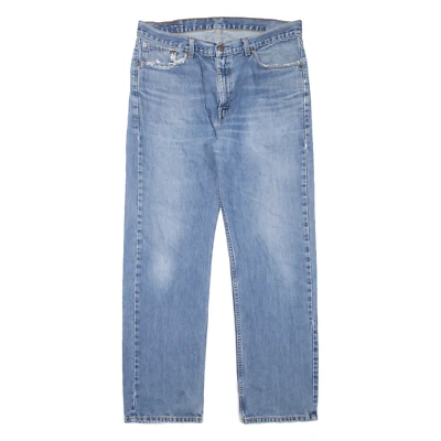 LEVI'S 751 02 Jeans Mens Blue Regular Straight Stone Wash W36 L32 - Image 1 of 4