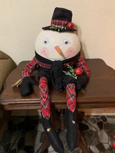 Joe Spencer's Gathered Traditions Jack Snowman Humpty Dumpty Christmas Doll NWT - Picture 1 of 17