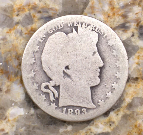 1893 O Barber half dollar Cover
