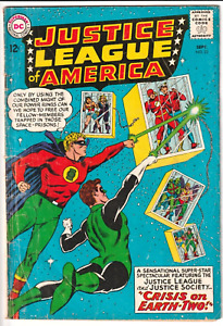 Justice League of America #22 1963 DC Comics 3.0 GD/VG KEY CRISIS ON EARTH PT 2