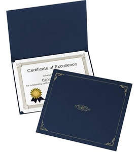 Esselte/TOPS Zertifikatshalter - 11" x 8,5" - 5/Pack - Dunkelblau (29900235BGD) - Bild 1 von 6