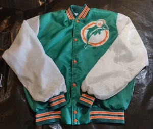 Men's Bomber Jacket: by Chalk Line; NFL Miami Dolphins; L, USA, Vintage, 90s - Picture 1 of 9