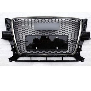Front Mesh Grille Grill RSQ5 Style FIT For Audi Q5 SUV 2009-2012 Chrome Frame - Bild 1 von 3