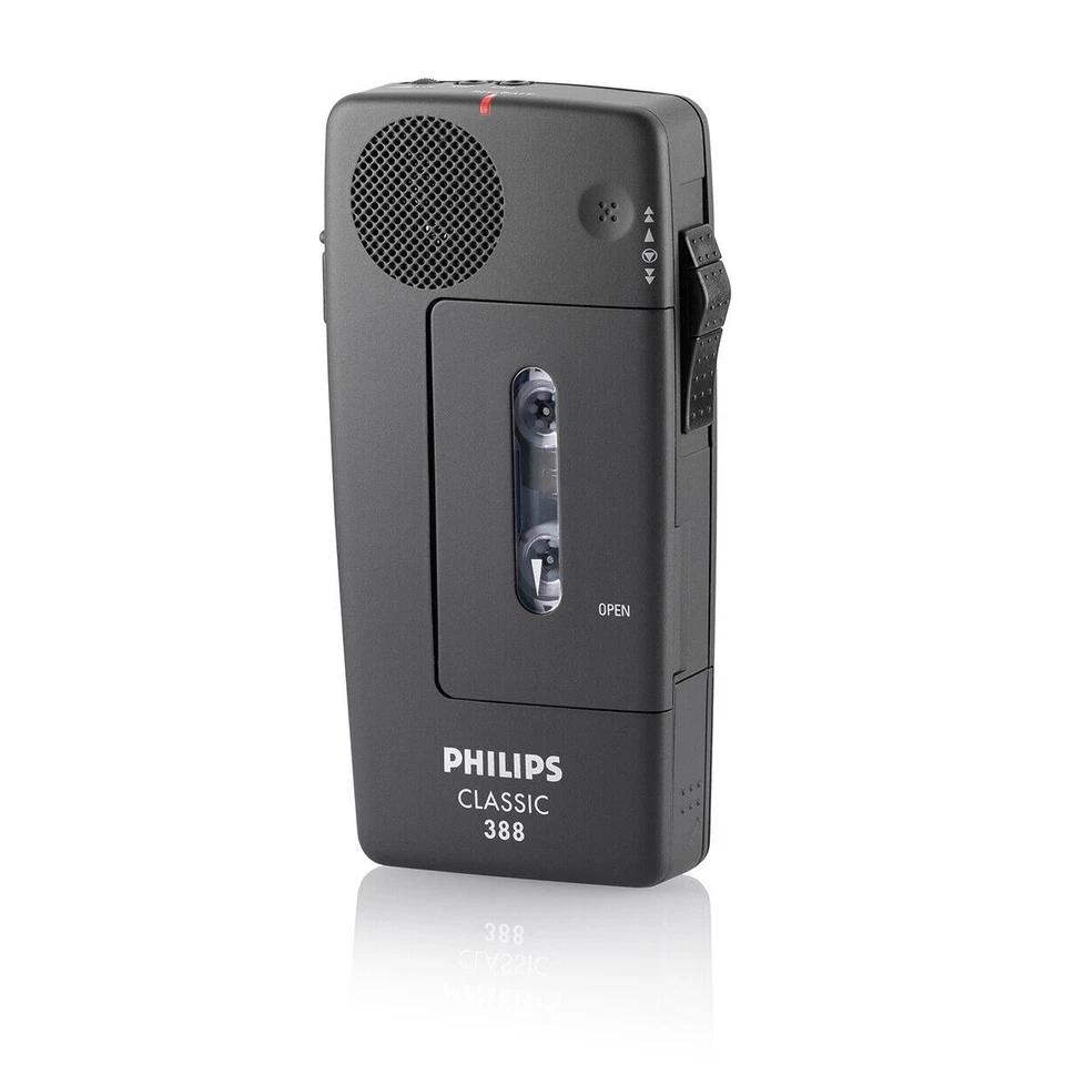 Philips Pocket Memo 388 Mini Kassetten-Diktiergerät - Schwarz (LFH 388/00B)