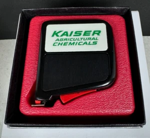 Vintage Kaiser Agricultural Chemicals Lufkin 10' Clip-On Tape Measure - Picture 1 of 8