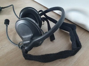 RACAL ACOUSTICS Tactical Headset mit Mikrofon Kopfhörer US ARMY NATO BW H-387/VR - Picture 1 of 18