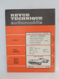 OPEL Ascona Manta (SIMCA 1301 1501 Special) - Revue Technique Automobile 312 - Picture 1 of 3