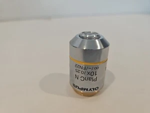 Olympus Plan C N 10x / 0.25 /- FN22 Microscope Objective - Picture 1 of 5