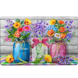 Briarwood Lane Spring Floral Jars Comfort Mat - Picture 1 of 3
