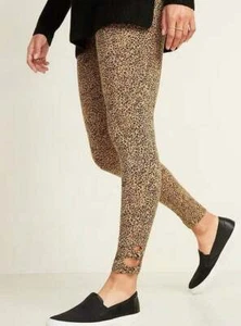 Neu mit Etikett L M XL Leopard Gepard Leggings Hose Damen Old Navy Kitty Katze Schleife Frühling - Bild 1 von 7