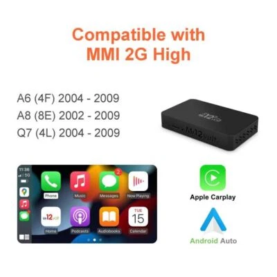 Wireless CarPlay&Android Auto Retrofit Interface Fits Audi A6 A8 Q7 MMI 2G High - Image 1 of 4