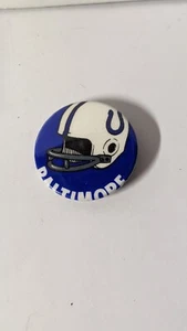 VINTAGE NFL 1970' s  2 1/2"  ROUND PIN  BALTIMORE COLTS - Picture 1 of 2