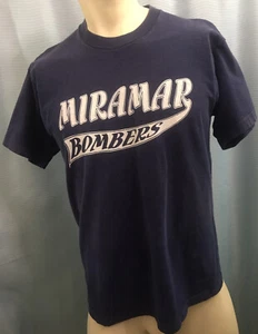 L MIRAMAR BOMBERS Fruit Of The Loom USA Single Stitch HEAVY COTTON San Diego CA. - Picture 1 of 7