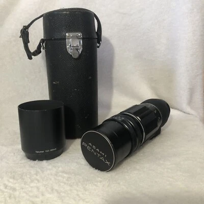 Asahi PENTAX Tele Takumar 300mm F/6.3 MF lens, Hood & Tripod Collar & Case JAPAN - Image 1 of 4