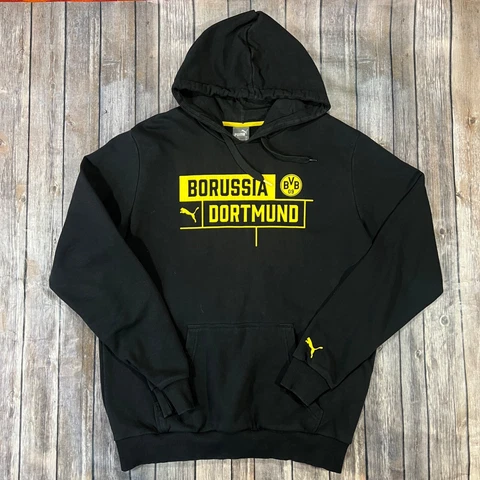 BVB Borussia Dortmund Puma Pullover Hoodie Sweatshirt XL Mens Black Soccer Cover