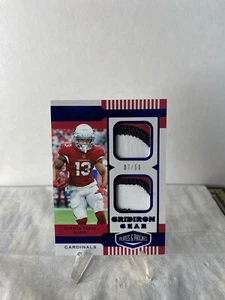 2019 Plates Patches Gridiron Gear Blue Dual Patch Christian Kirk 7/50 Cardinals - Picture 1 of 2