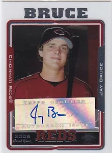 Jay Bruce Reds 2005 Topps Chrome Update #UH222 Rookie Card Auto quasi nuovo-MT QUANTITÀ! - Foto 1 di 1