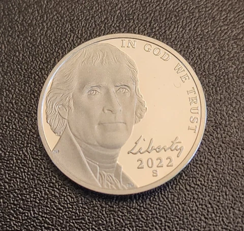 2022 S PROOF JEFFERSON NICKEL - From a Proof Set - FREE SHIPPING Cover