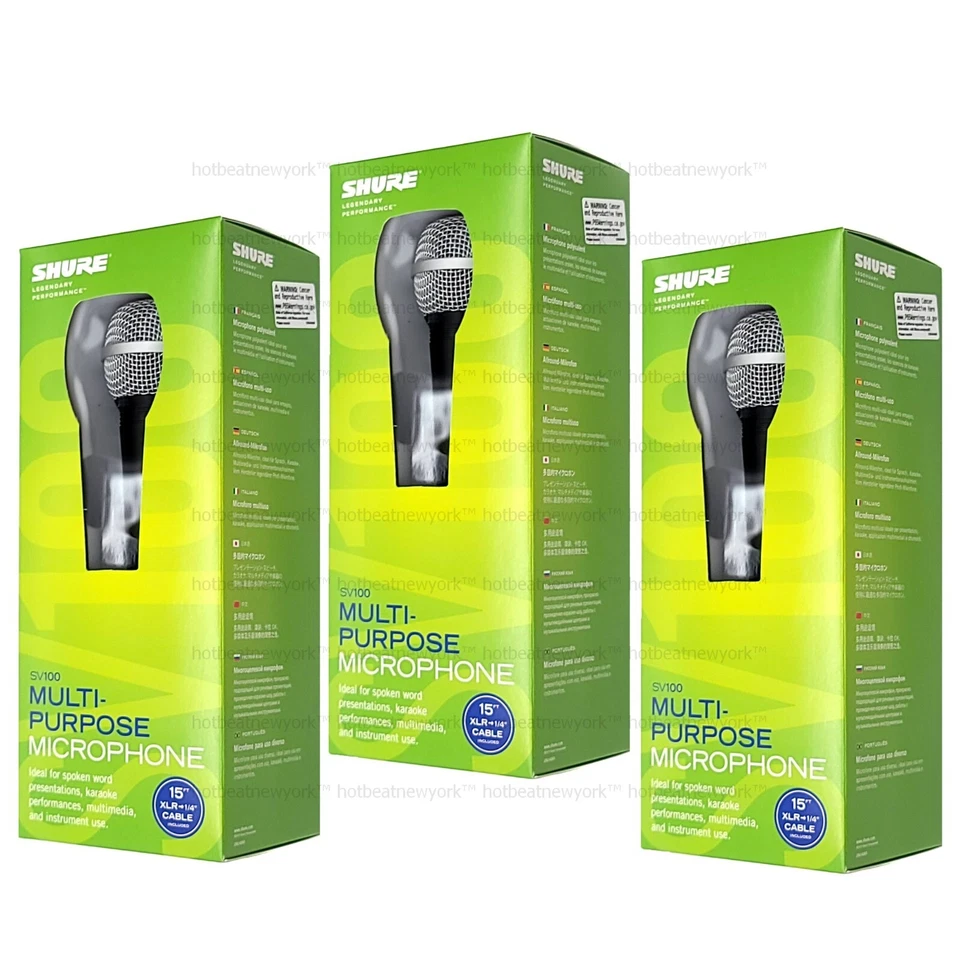 Shure SV100-W Dynamic Wired Professional Microphone