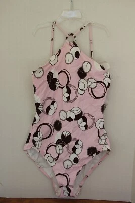 Traje de baño de una pieza para mujer Calvin Klein halter rosa marrón NUEVO traje de baño nuevo con etiquetas Foto 1 de 4