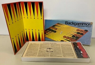 Vtg 1973 Backgammon & Acey-Deucy Milton Bradley Sealed Pieces And Dice 4319 - Image 1 of 4