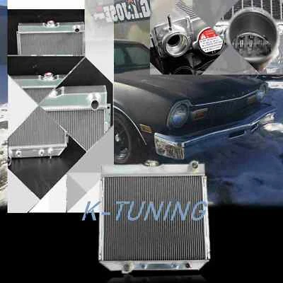 Radiador de 3 filas para Ford Maverick Base Mercury Comet 1971-1973 base 6 cilindros aluminio Foto 1 de 4