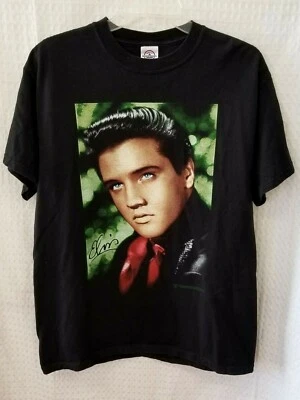 Camiseta De Colección Delta Elvis Presley Retrato Negra Gráfica Talla M Foto 1 de 4