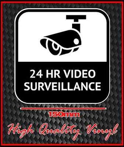 PEGATINA DE SEÑAL DE ADVERTENCIA CCTV 24 HORAS VIDEOVIGILANCIA TOTALMENTE NUEVA ESTILO 5 - Imagen 1 de 1