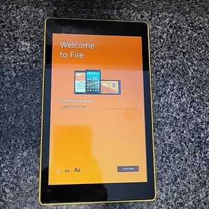 Amazon Fire HD 8 (7th Gen) SX034QT 32GB Wi-Fi 8in Tablet YELLOW - Picture 1 of 11