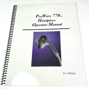 Cutera ProWave 770 Handpiece Operator Manual - Picture 1 of 4