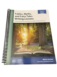 FABLES, MYTHS,& FAIRY TALES WRITING LESSONS TEACHER'S MANUAL~Spiral~Gerber~IEW - Picture 1 of 1
